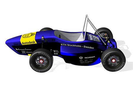 Här är R7 - KTH Racings etanoldrivna tävlingsbil i år