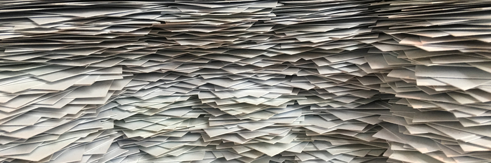 Visual interpretations: Hugh pile of paper