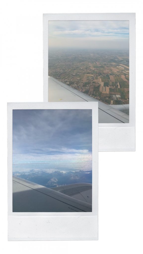 La vista dall'aereo
