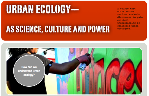 Urban Ecology as Science, Culture and Power - PhD course