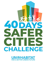 Logo for the UN-habitatt Annual 40 Days Safer Cities Challenge