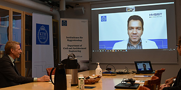 Doktorand Davi Damasceno presenterar forskningsprojektet.