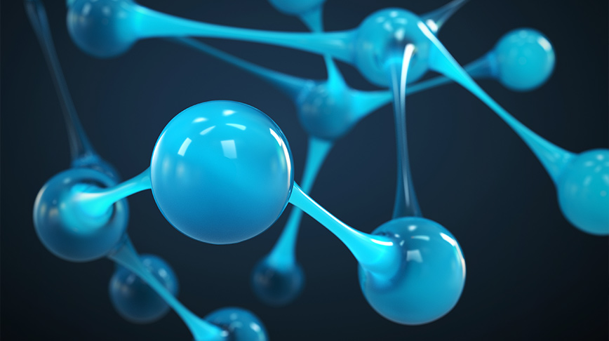 3D-bild som visar molekyler