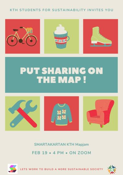 Put sharing on the map! Mapjam poster