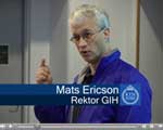 Mats Ericson, rektor för GiH