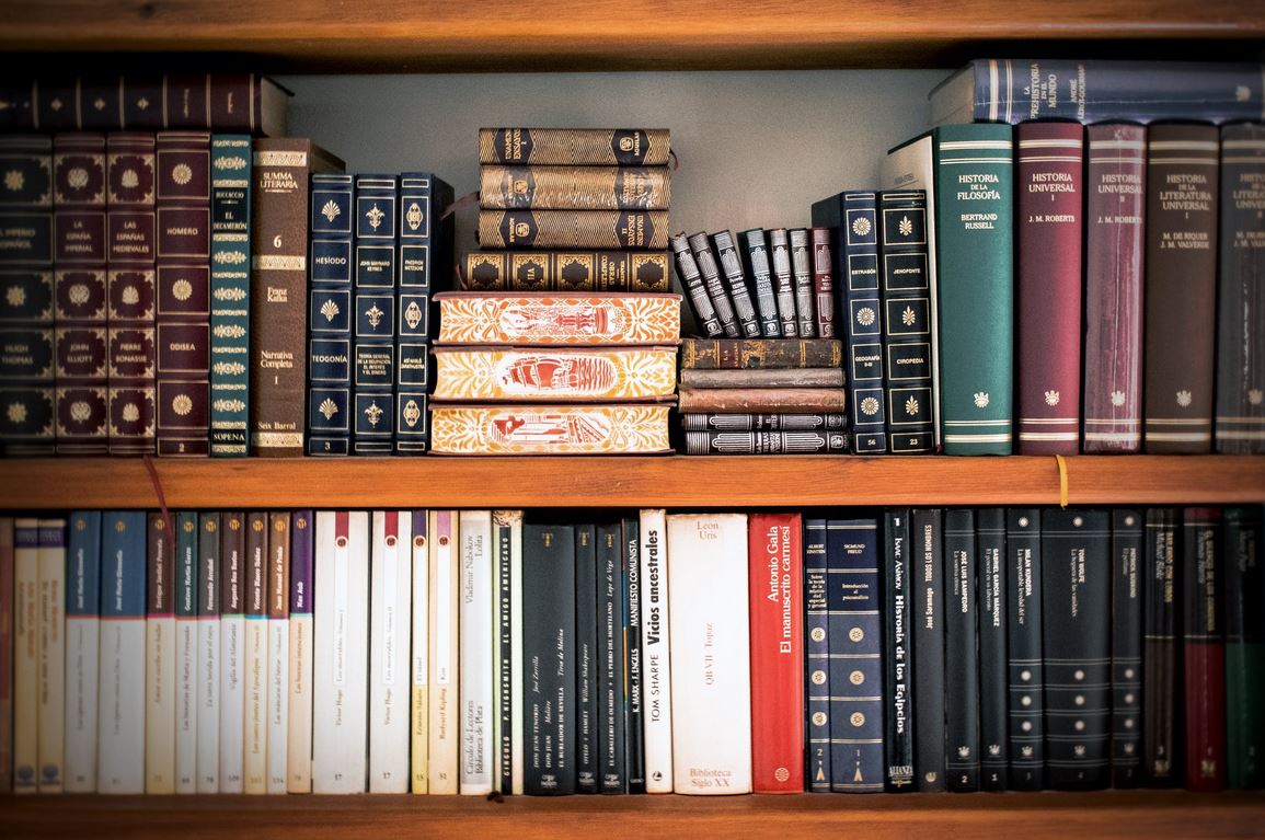 Books i a shelf