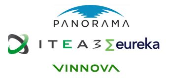 Logos for Panorama, ITEA3, Eureka, Vinnova