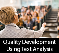 Quality Development Using Text Analysis Tools on Course Reflections