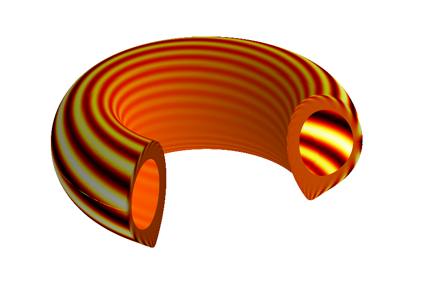 Figure illustrating the perturbation of the magnetic field in JET