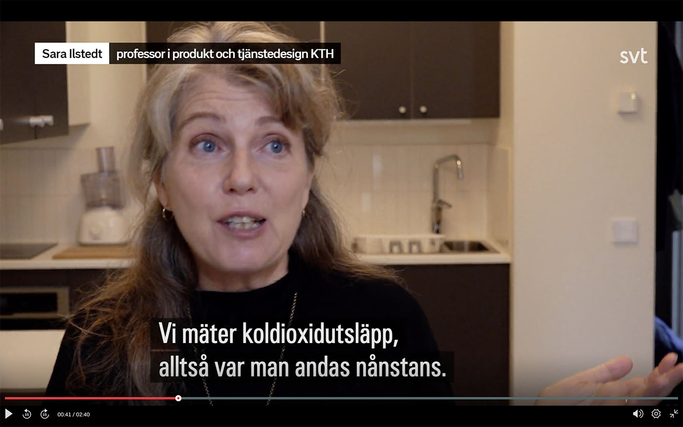 Skärmdump från SVT:s inslag om CoKitchen.