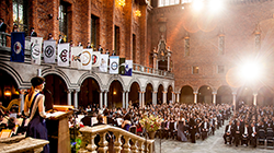 graduation ceremony, view from stage