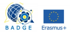 BADGE logo and Erasmus+ Logo