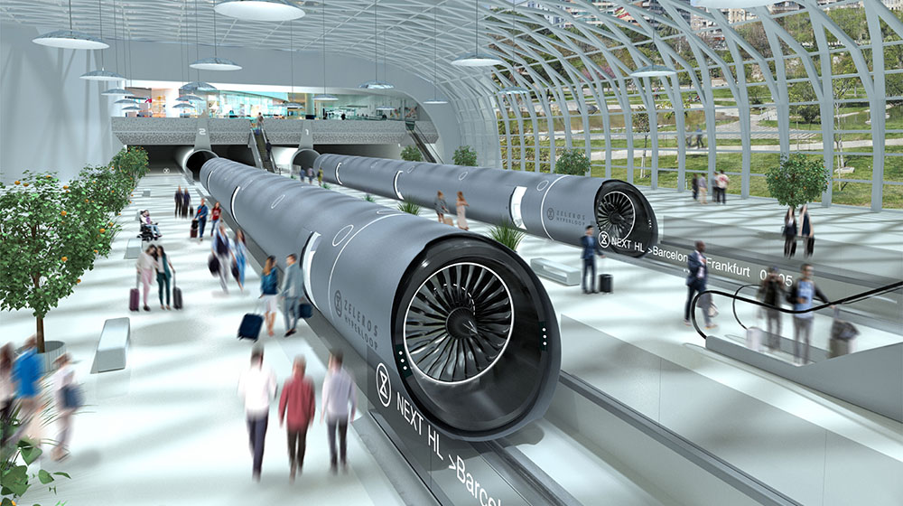 Hyperloop station koncept 