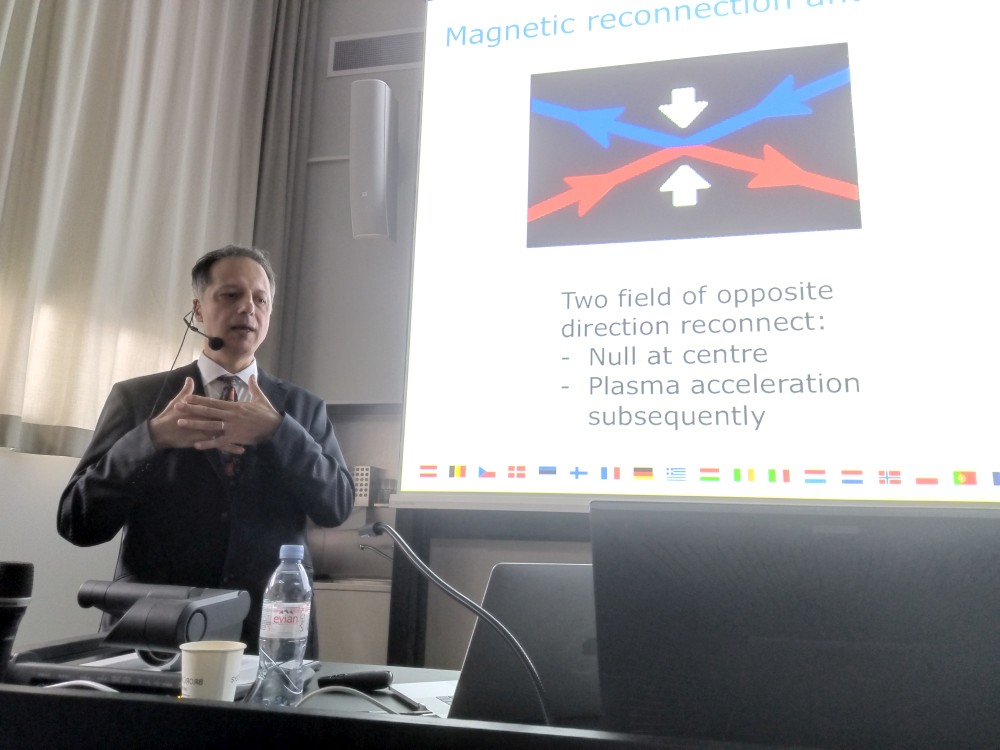 Philippe Escoubet presenting Alfvén Lecture