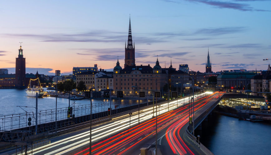 En vy över Stockholm