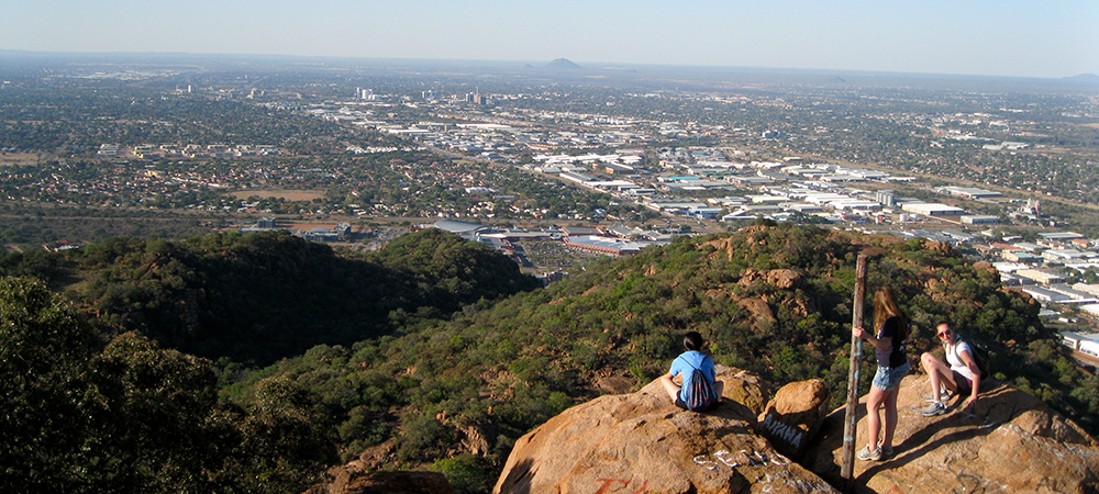 Utsikt från Kgale Hill, Gaborone