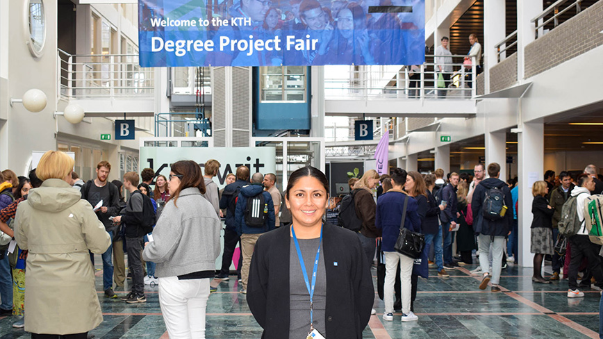 Project Manager Alexandra Leyton at the Project Degree Fair 2022