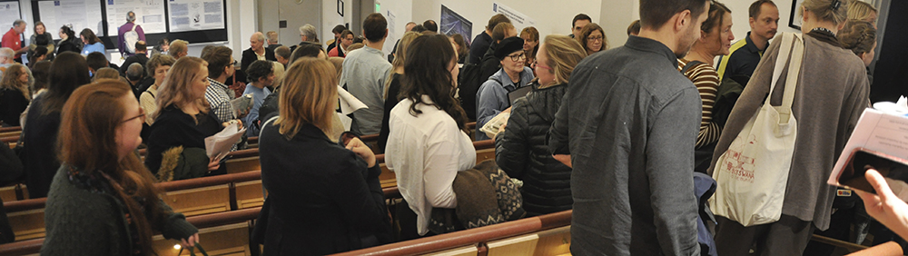 Group of people in a lecture hall