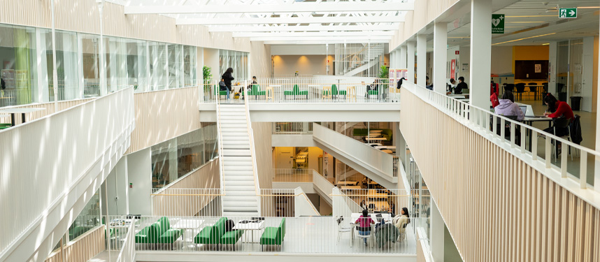 Interior photo at KTH Flemingsberg