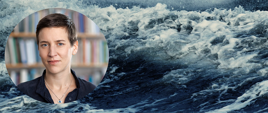 woman against a background of sea