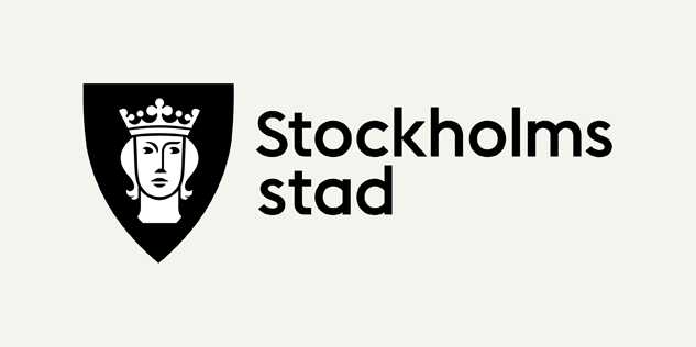 Logga för Stockholms stad.