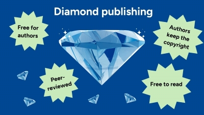 An illustration of diamond open publishing