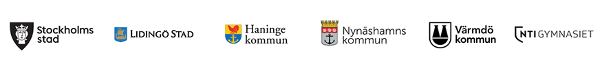 logo av stockholm stad. Lidingö, Haninge, Nynäshamn, Värmdö & NTI gymnasiet