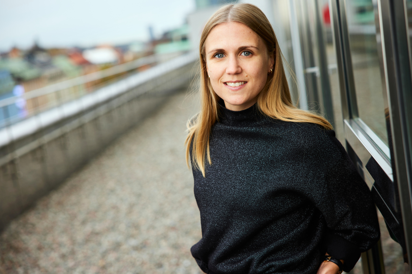  Alumnen Caroline Sundin är hållbarhetsanalytiker på Swedbank Robur.