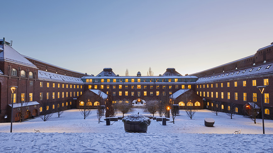 KTH Campus i snö.