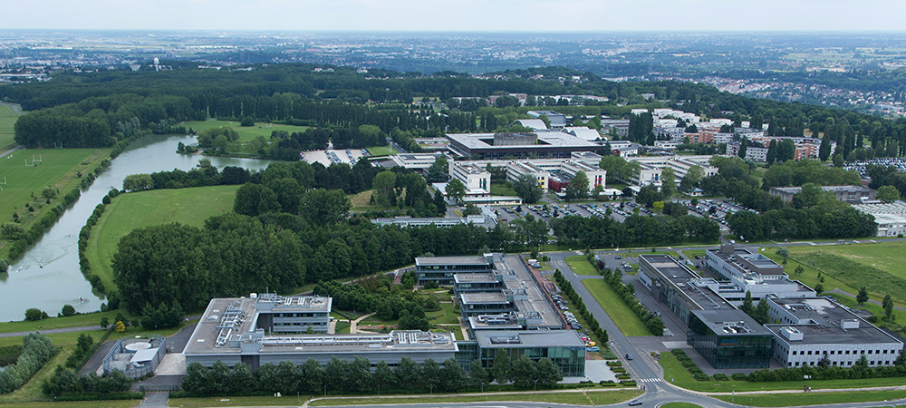 Aerial view of Ecole Polytechnique