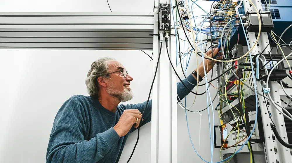 David Haviland, professor of nanostructure physics focusing on a quantum computer.