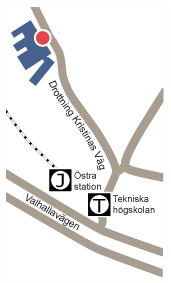 Map toSwedish National Defence College 
