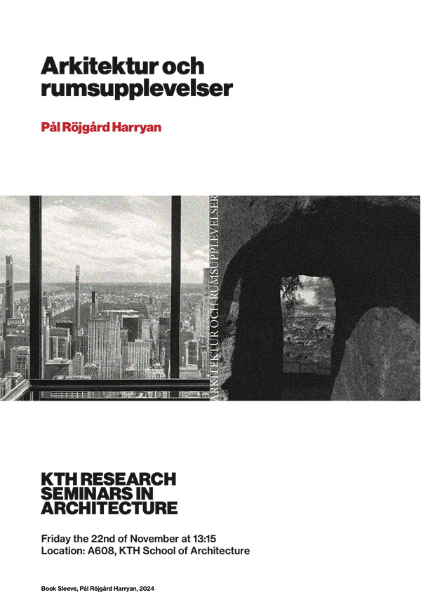 Bokomslag Arkitektur och rumsupplevelser
