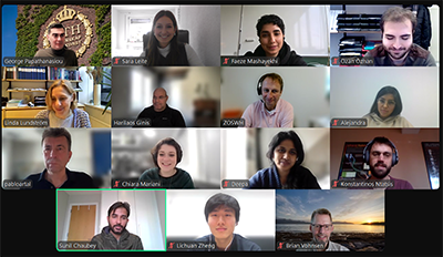 group of people at a zoom meeting