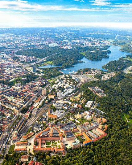 Overview over KTH Campus