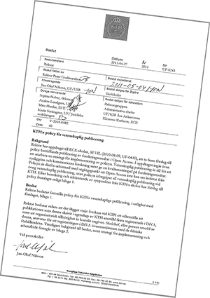 Framsida policy för publicering