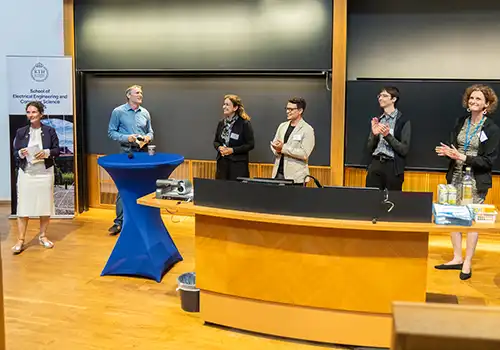 Panel tre hade rubriken ”AI for Scientific Discovery and Engineering and Society from 6G to Generati