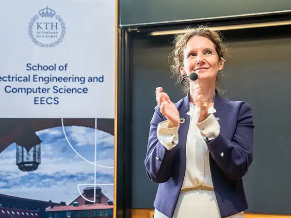 The initiator of EECS Research & Impact Day is Deputy Head of School Lina Bertling Tjernberg.
