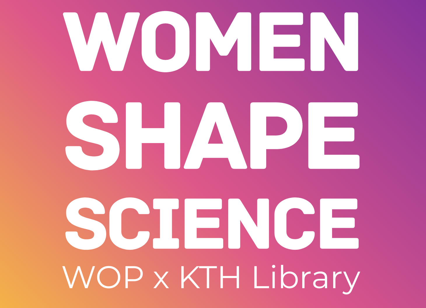 Women shape science in text