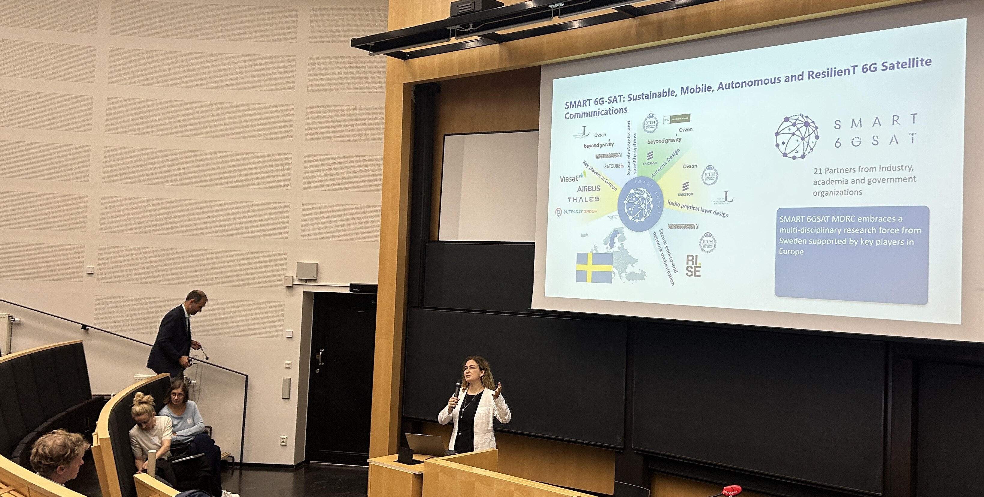 Cicek Cavdar presenting SMART 6GSAT and 6G Dice