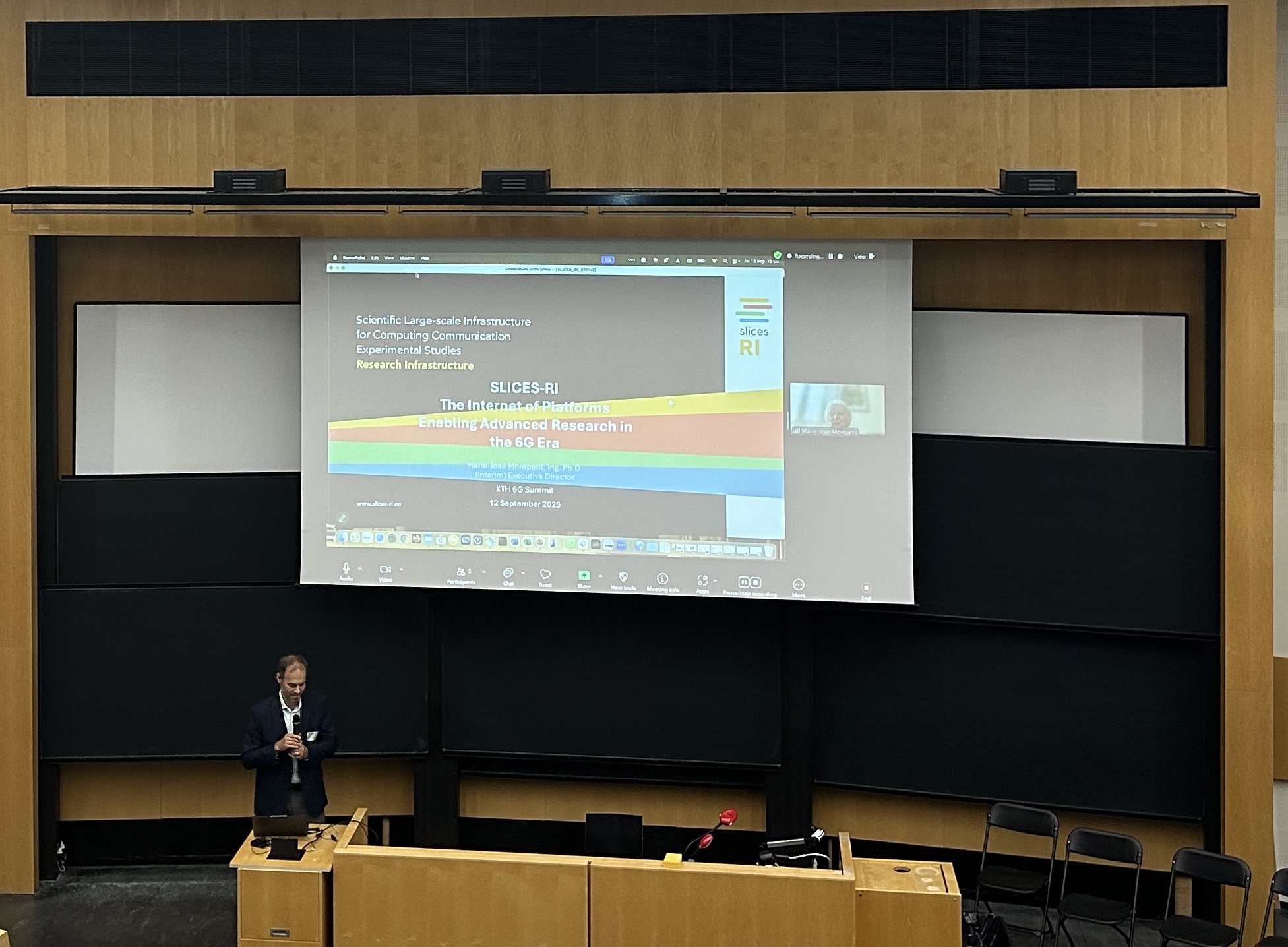 Marie-Jose Montpetit presenting SLICES-RI