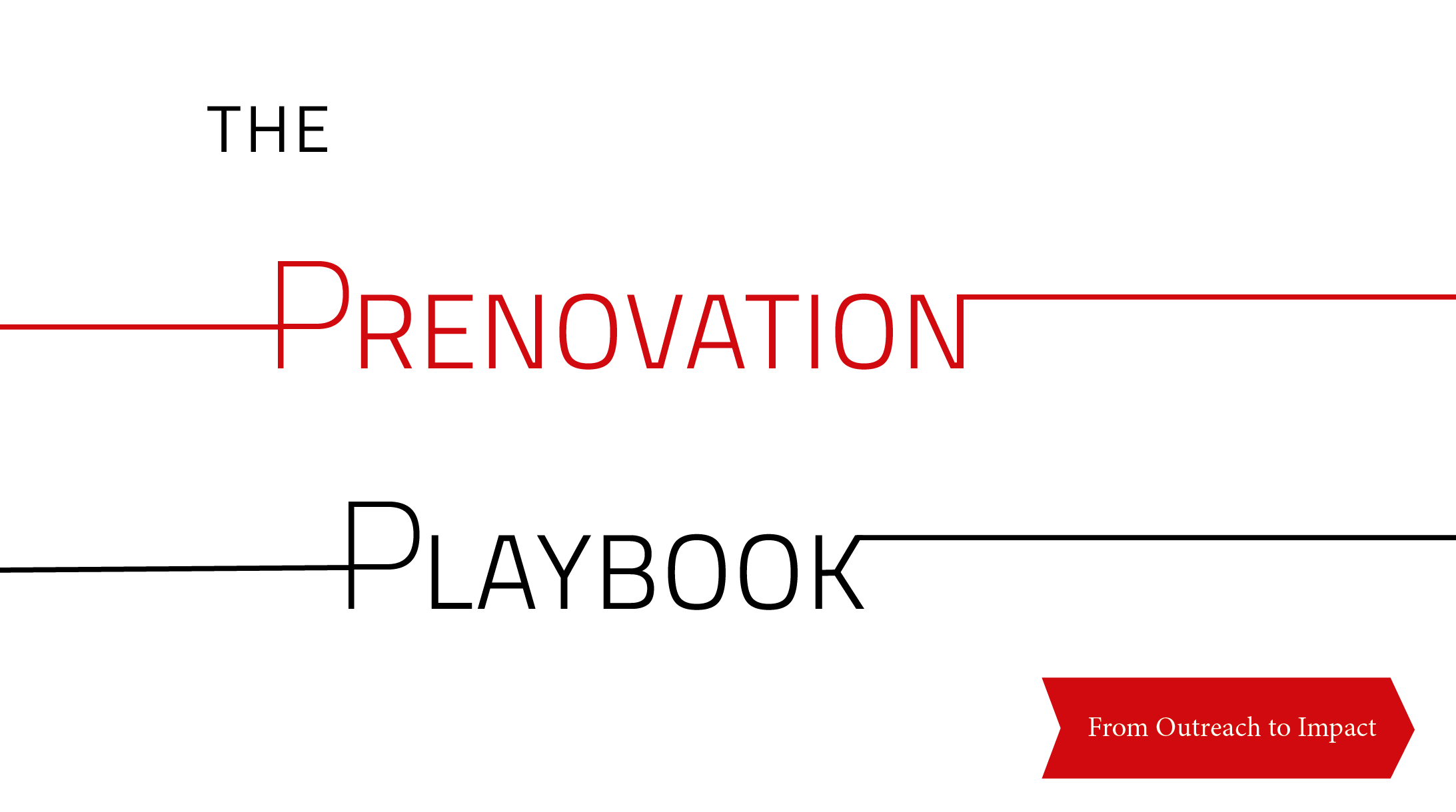 White background with the text "The Prenovation Playbook"