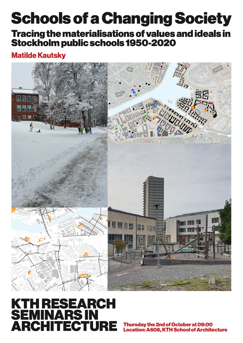 collage med kartor och skolor