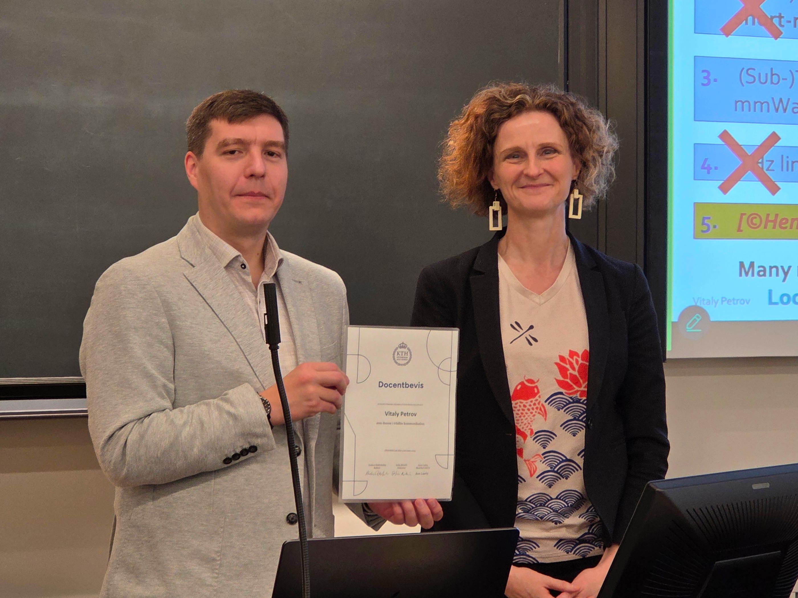 Vitaly Petrov is appointed docent