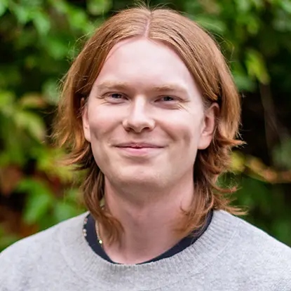 Porträttfoto av studenten Olle