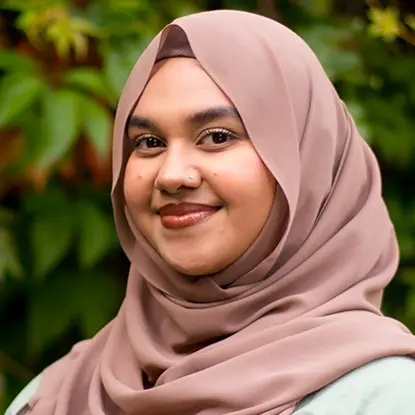 Porträttfoto av studenten Lisa