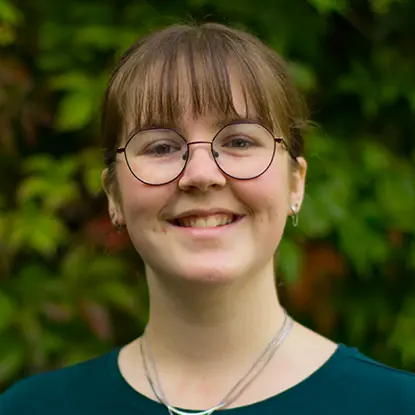 Porträttfoto av studenten Sandra