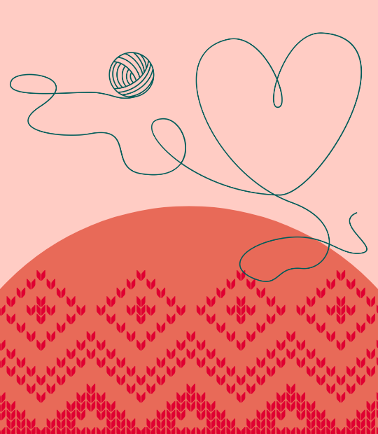 Graphics for knitting café