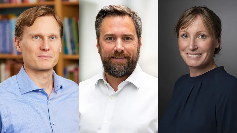 Henrik Sandberg, Johan Rockberg and Tina Karrbom Gustavsson.