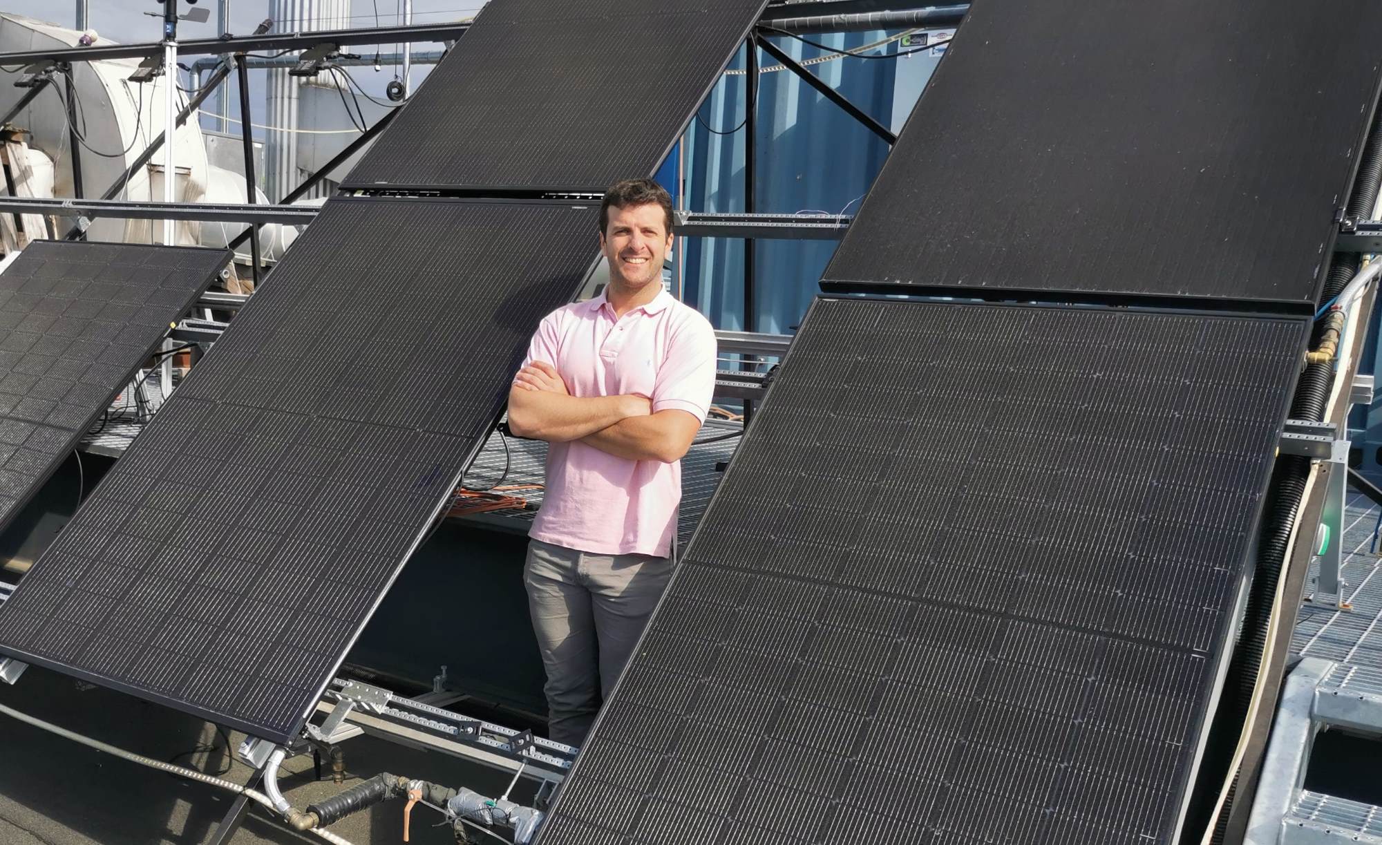 Francisco Beltran by Solar Panels